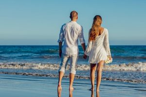 couples on the beach